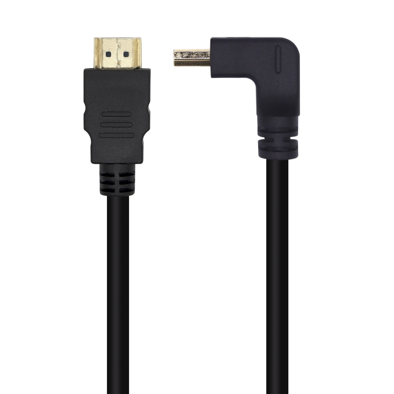 Aisens Câble HDMI coudé Ainsens 2.0 4K Mâle/Mâle 1m Noir