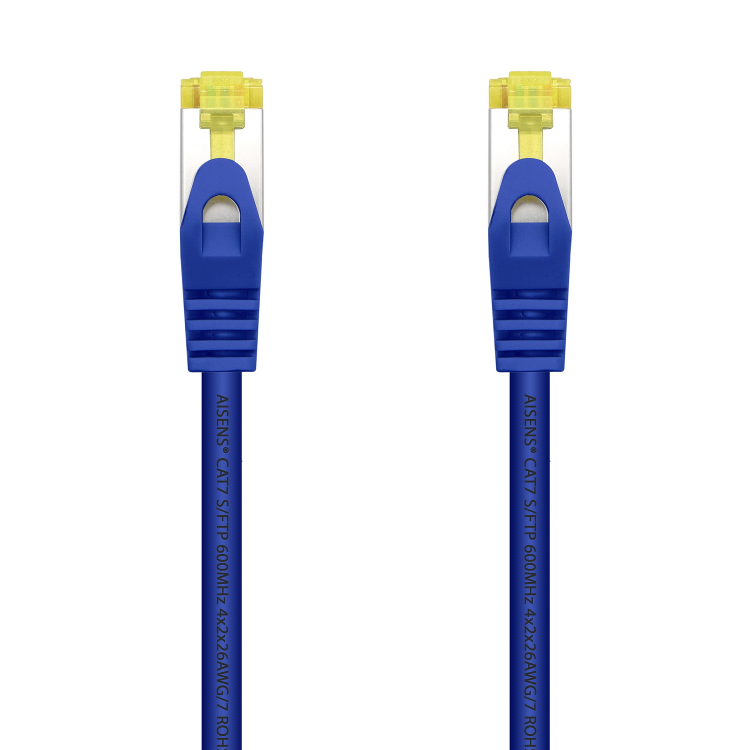 Aisens Câble Réseau S/FTP RJ45 Cat.7 25cm Bleu