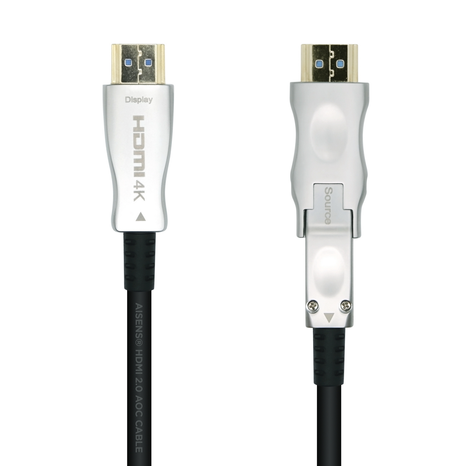 Aisens Câble HDMI V2.0 AOC AISENS 4K 40m / 18Gbps / HDMI Type A à Type D / Noir