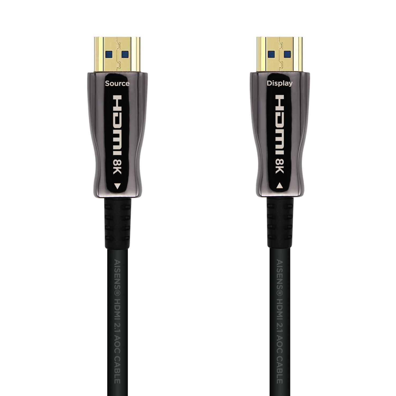 Aisens Câble HDMI v2.1 AOC Ultra Haut Débit avec Ethernet 8K Mâle/Mâle 40m Noir