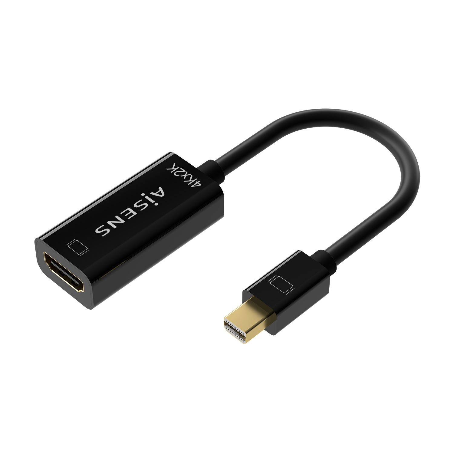 Aisens A125-0643 Câble Convertisseur Mini DisplayPort Mâle vers HDMI Femelle 15cm