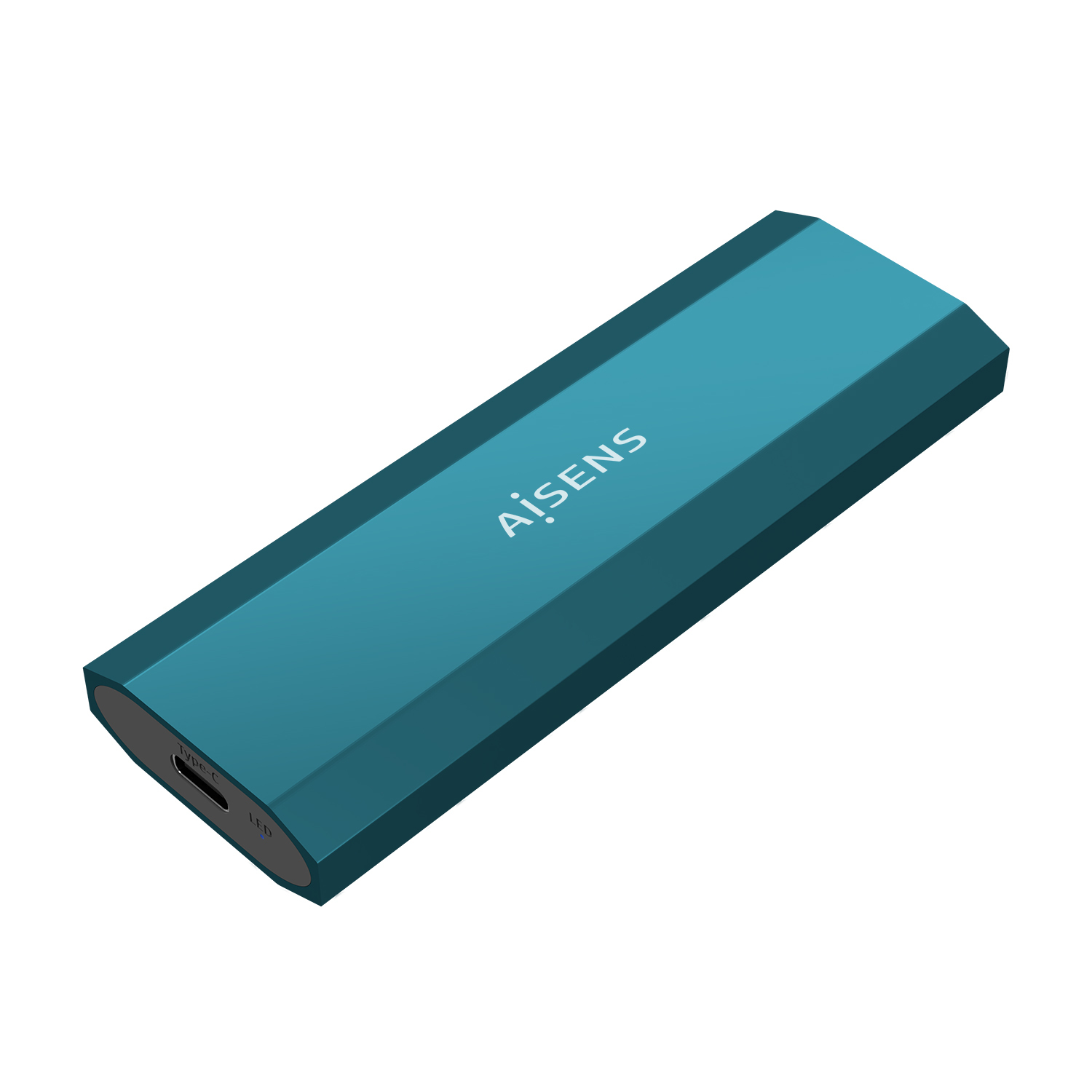 Aisens Boîtier Externe AISENS ASM2-019BLU M.2 SATA/NVMe USB 3.2 Gen 2 Aluminium Bleu