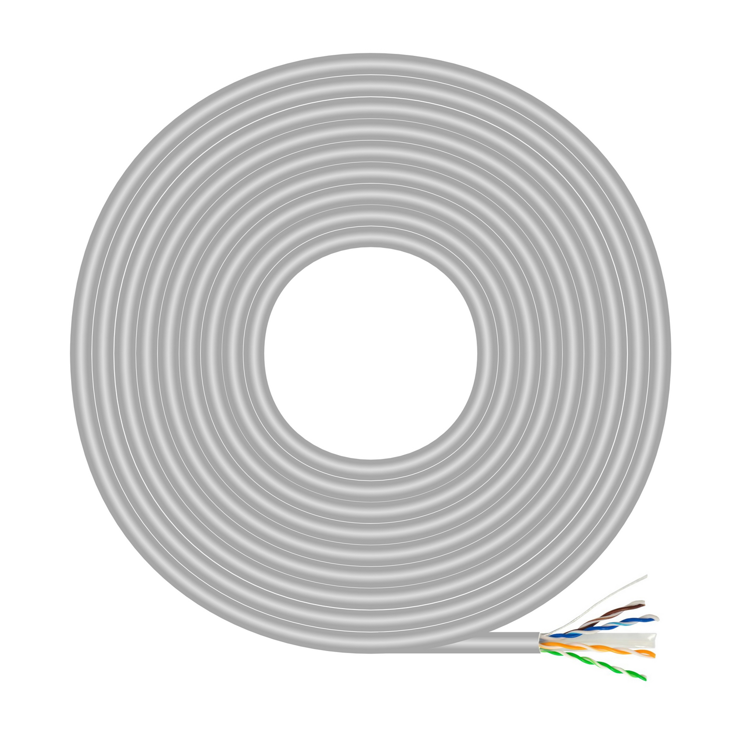 Aisens A135-0660 Bobine Câble Réseau RJ45 Cat.6 UTP AWG23 CCA 100m Gris
