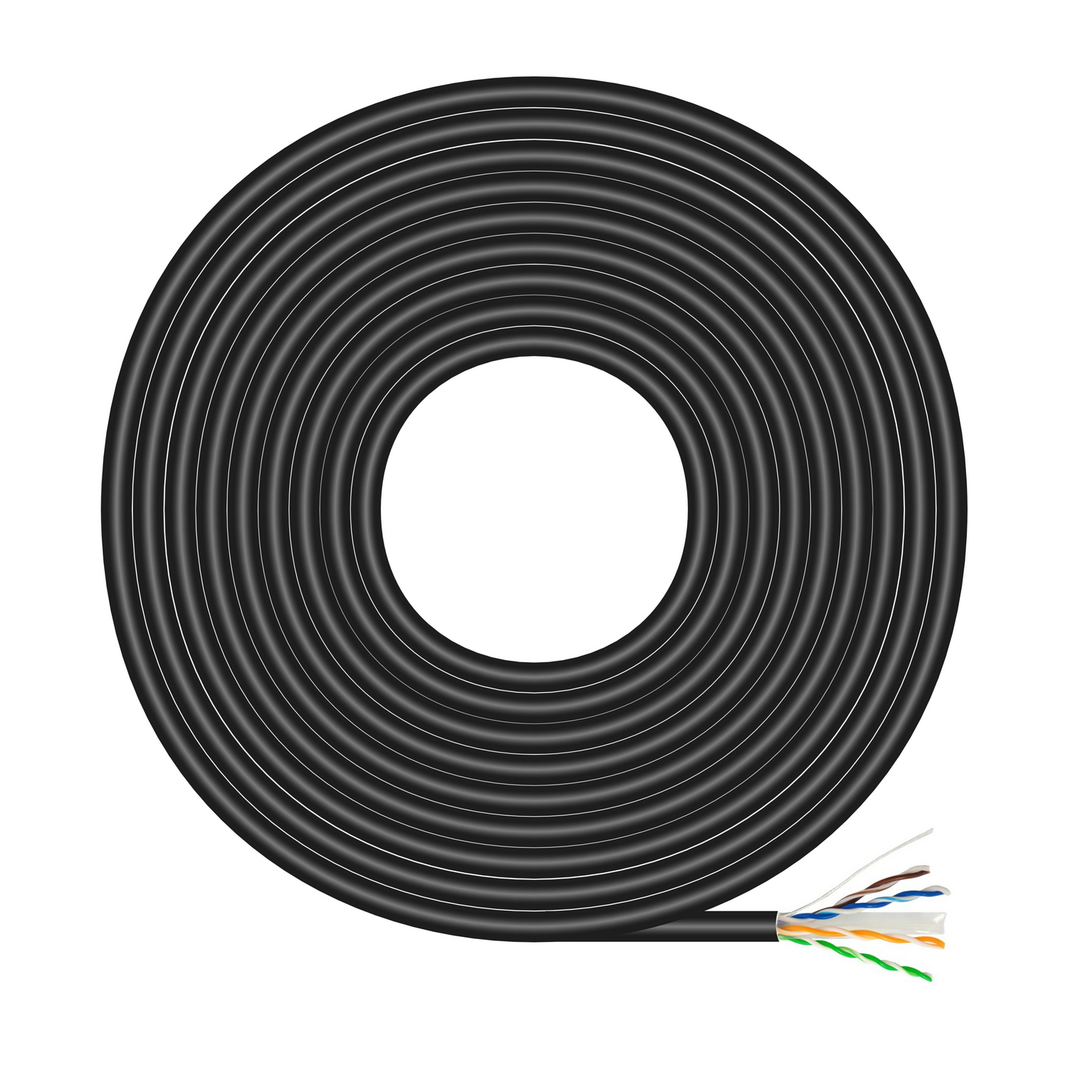 Aisens A135-0675 Bobine de câble RJ45 UTP AWG23 Cat.6 100 m Noir