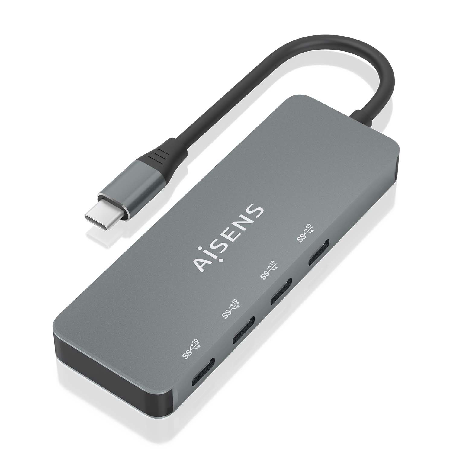 Aisens AISENS A109-0695 hub & concentrateur USB 3.2 Gen 2 (3.1 Gen 2) Type-C 10000 Mbit/s Gris