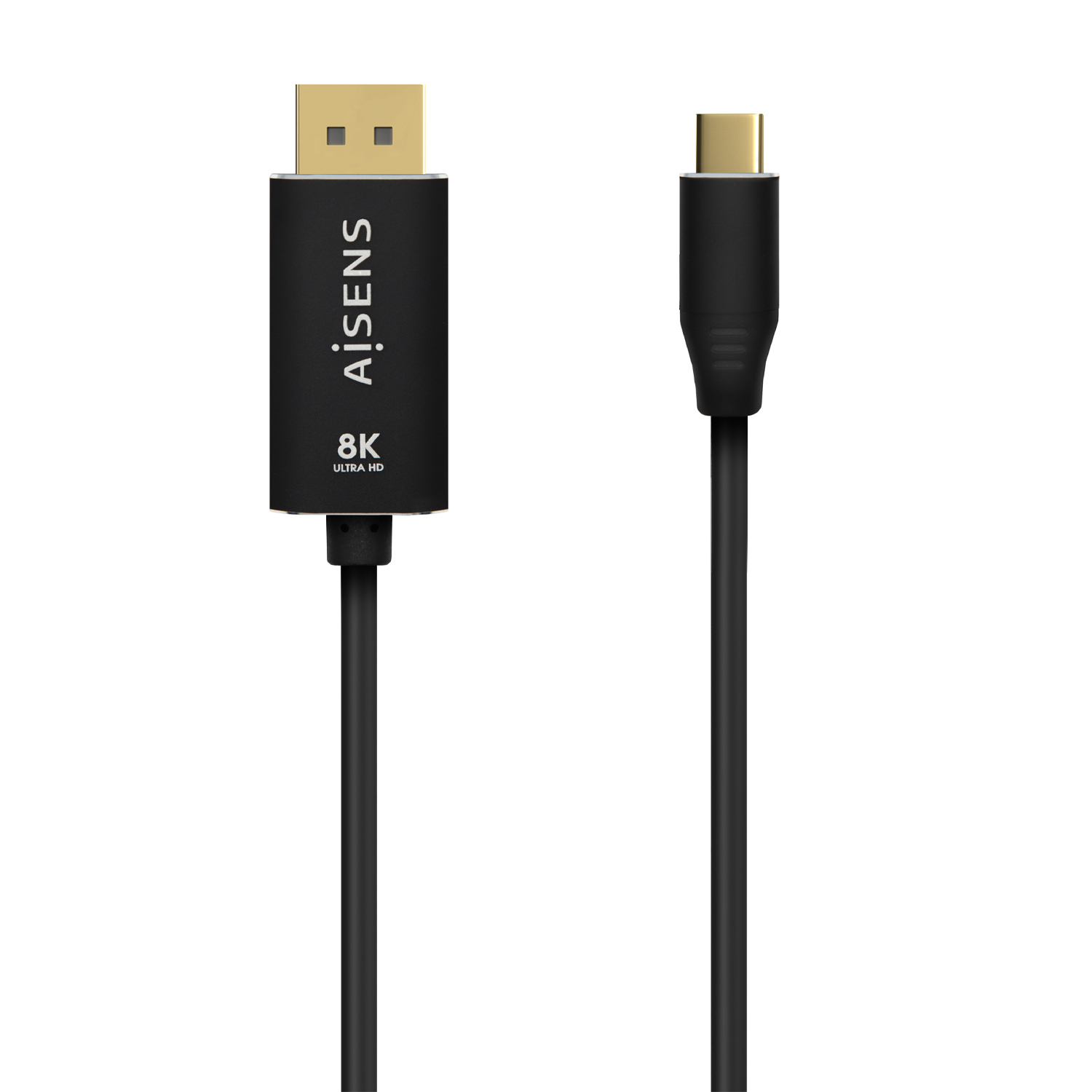 Aisens A109-0687 Câble convertisseur DisplayPort 8K 60HZ 1,8m Noir