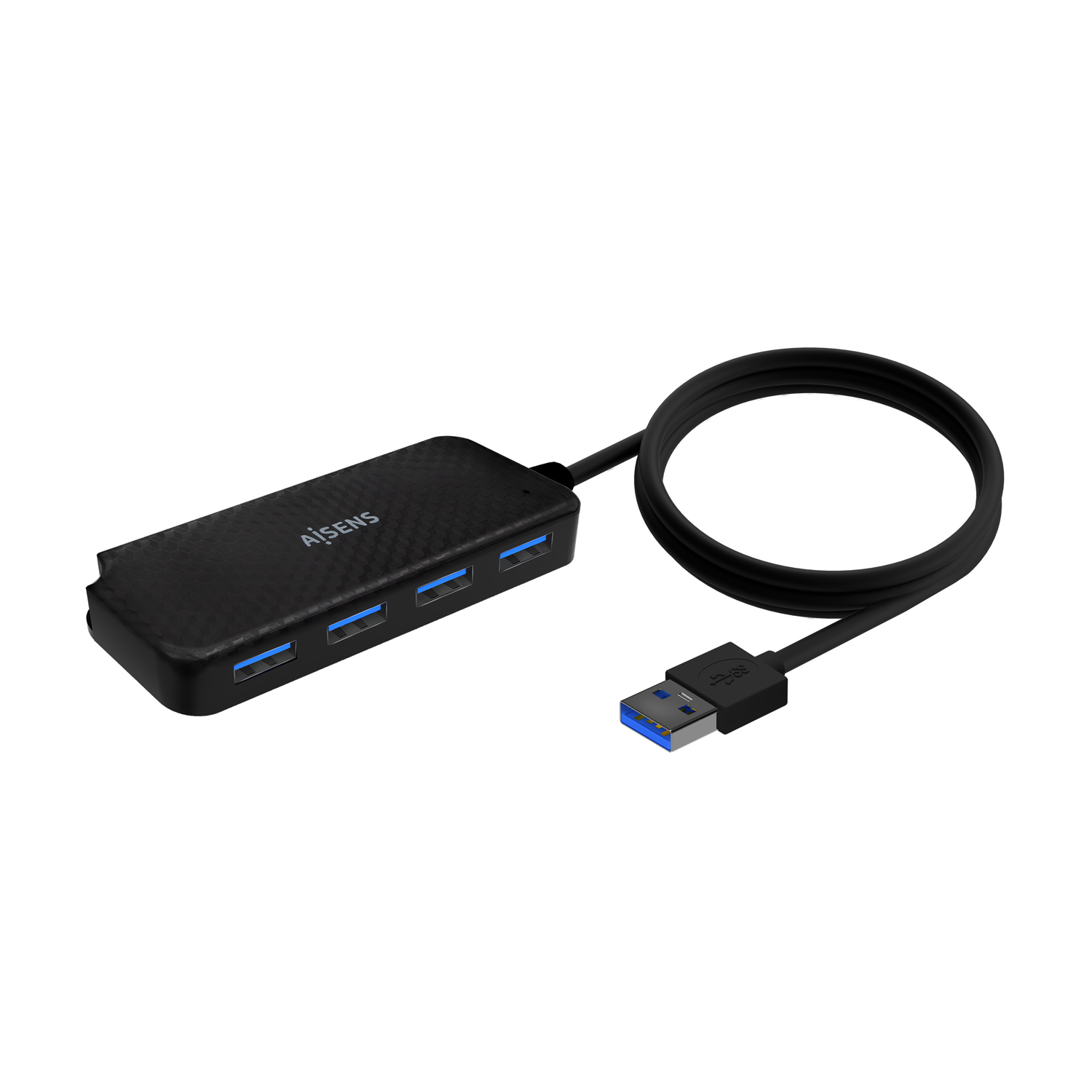 Aisens Hub USB 3.0 AISENS 4 ports 5000 Mbit/s modèle A106-0714 Câble 60 cm Noir