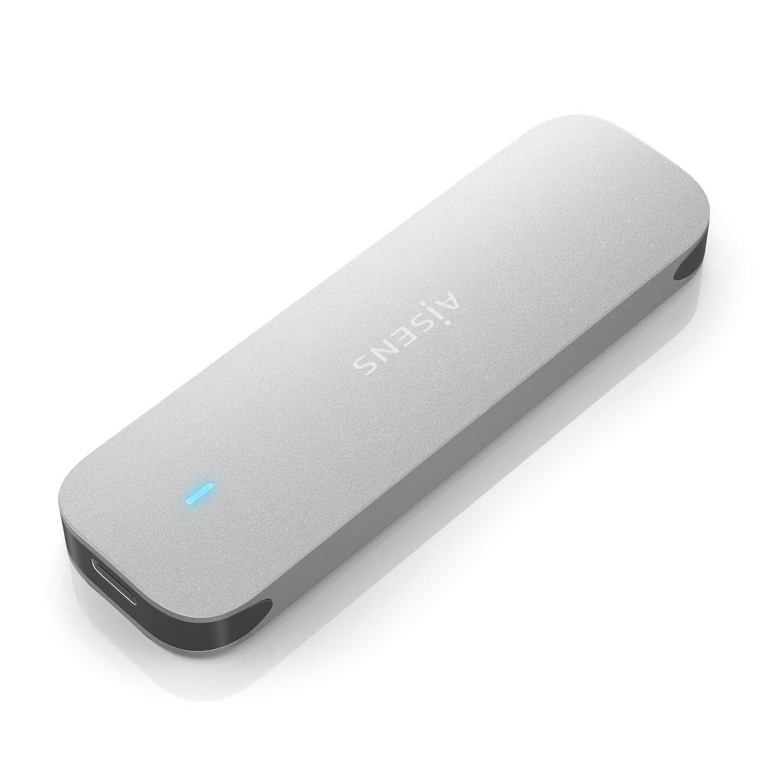 Aisens Boîtier SSD externe AISENS ASM2-025SL M.2 NVMe USB 3.2 Gen2 sans vis Argent