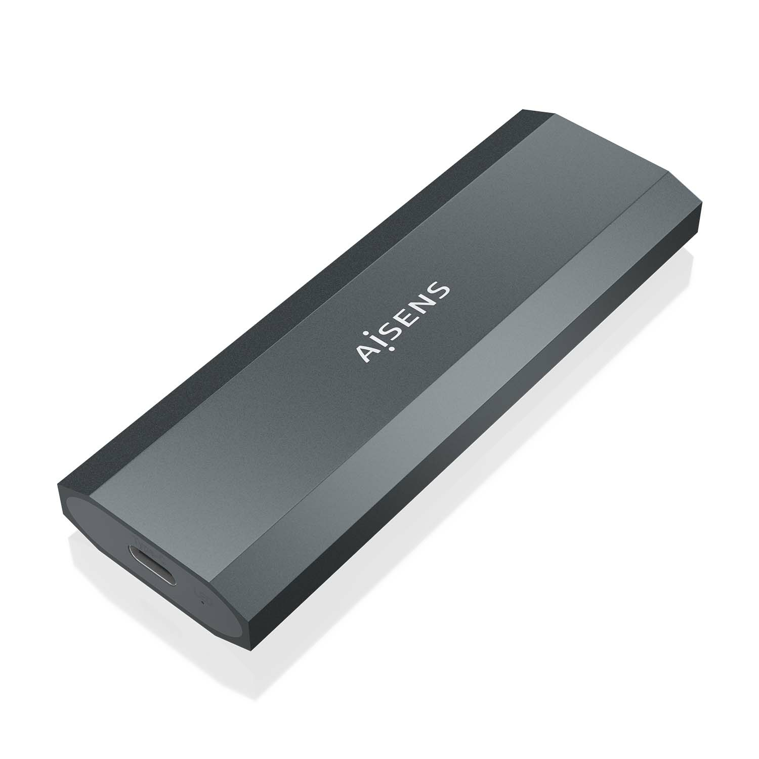 Aisens Boîtier externe M.2 NVMe AISENS ASM2-029GR Aluminium Gris USB 3.2 Gen2 Sans vis Plug and Play