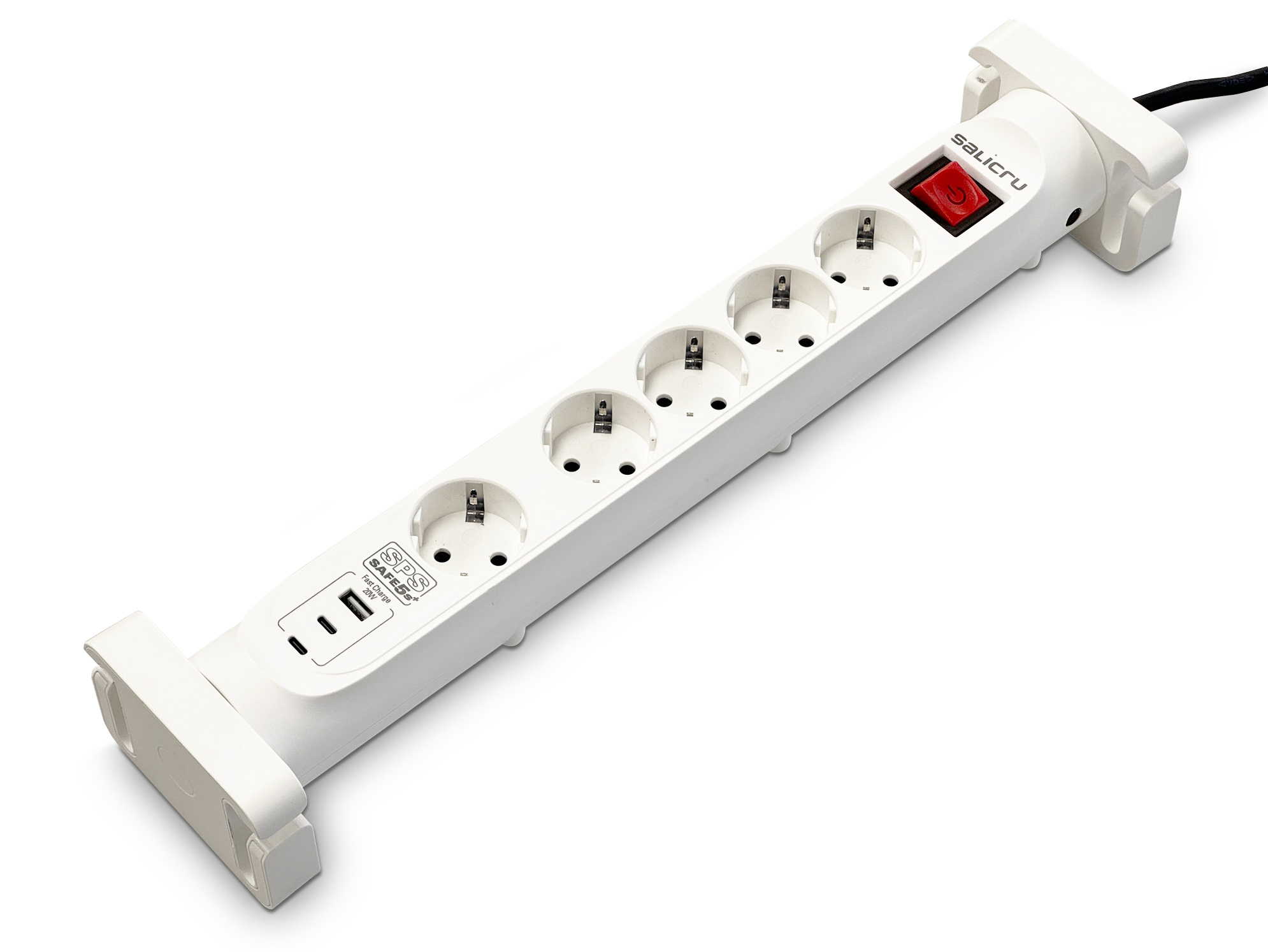 Salicru Multiprises Parafoudre SPS SAFE 5S+ Blanc 5 prises Schuko 680DA000003