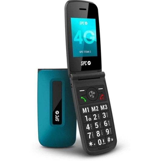 Spc Téléphone mobile Titan 2 4G Bleu haut volume touches XL