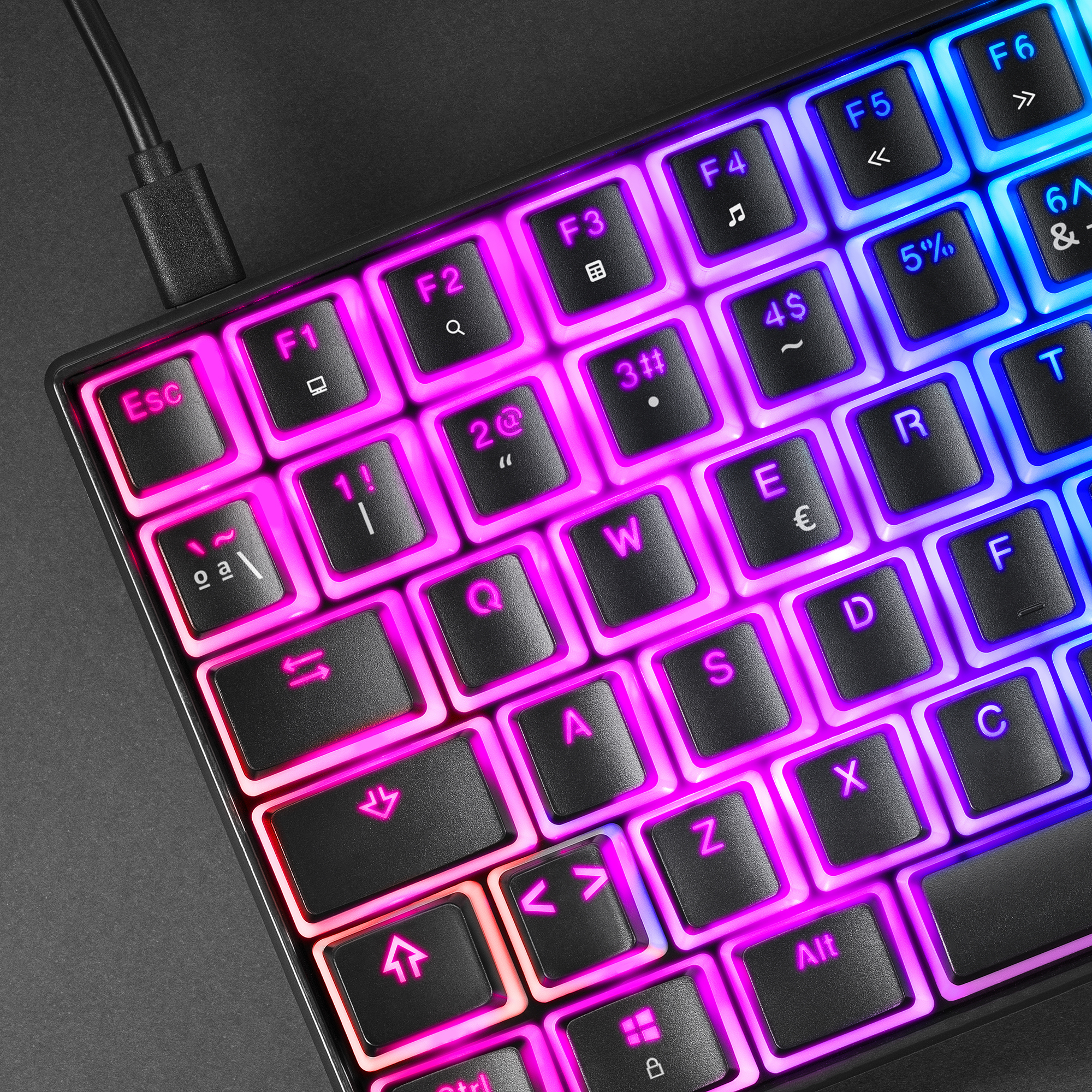 MARS GAMING Clavier Gamer mécanique MKUltra RGB (Noir)