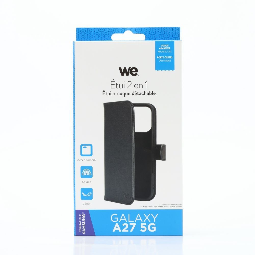 WE Etui folio MAGNETIQUE SAMSUNG GALAXY A27 5G Noir