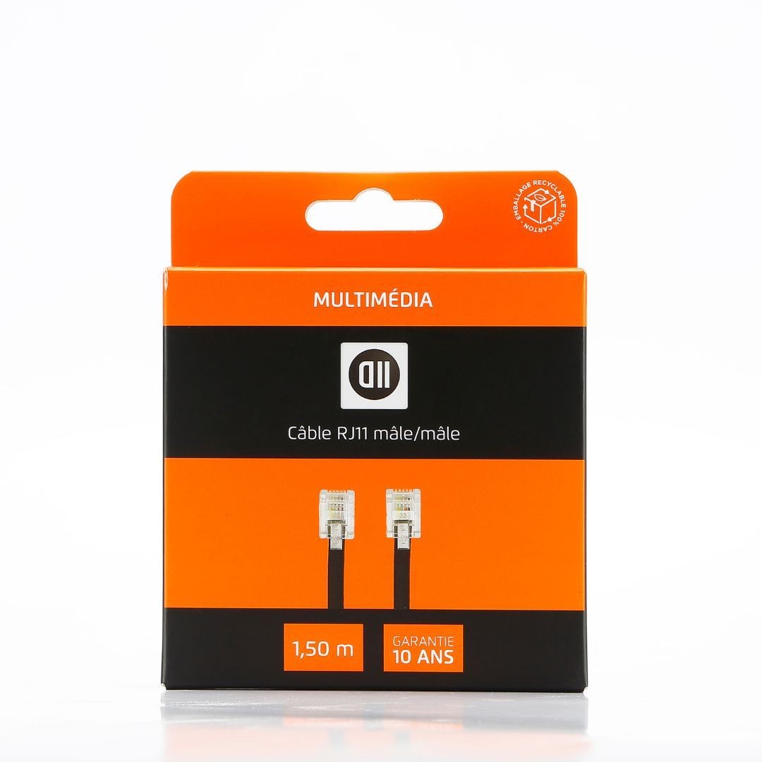 D2 Diffusion C ble RJ11 m le 1,50 m