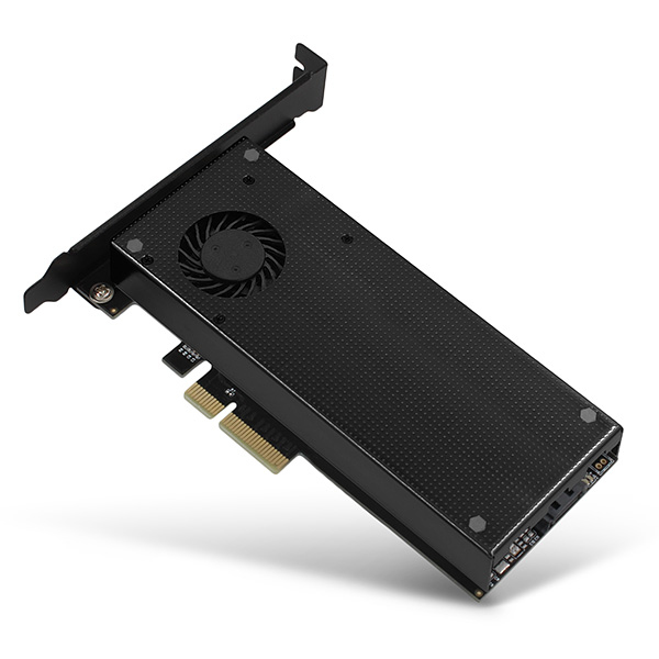 AXAGON PCEM2-DC PCIe-3.0-x4-Adapter, 1x M.2-NVMe, 1x M.2-SATA, bis 22110