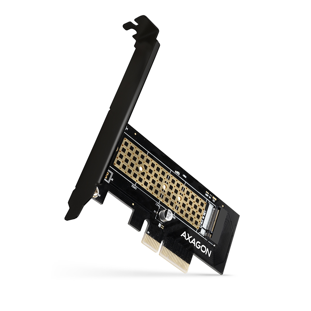 AXAGON PCEM2-N PCIe-3.0-x4-Adapter, 1x M.2-NVMe-SSD, bis 2280