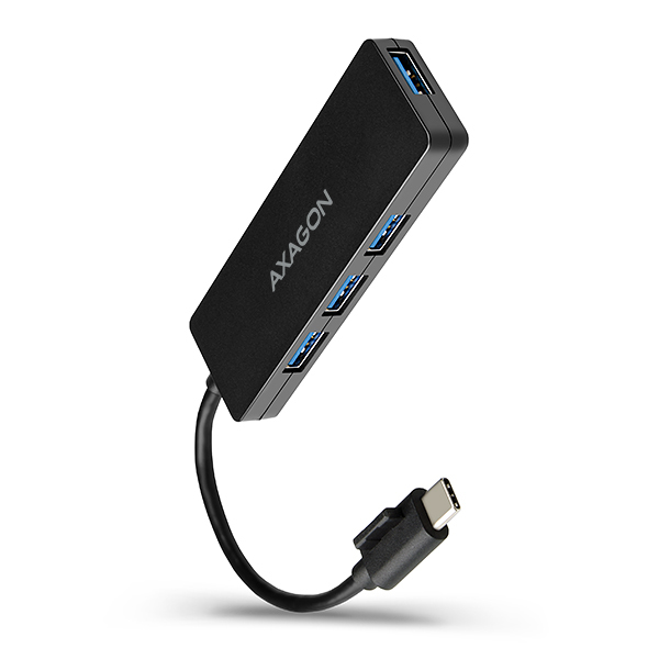 AXAGON HUE-G1C Superspeed USB-C Slim Hub, 4x USB 3.0