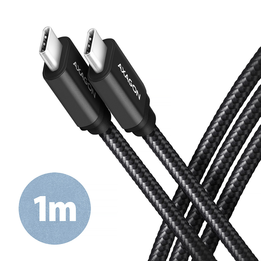 AXAGON BUCM3-CM10AB Kabel USB-C 3.2 Gen 1 sur USB-C 3.2 Gen 1, noir