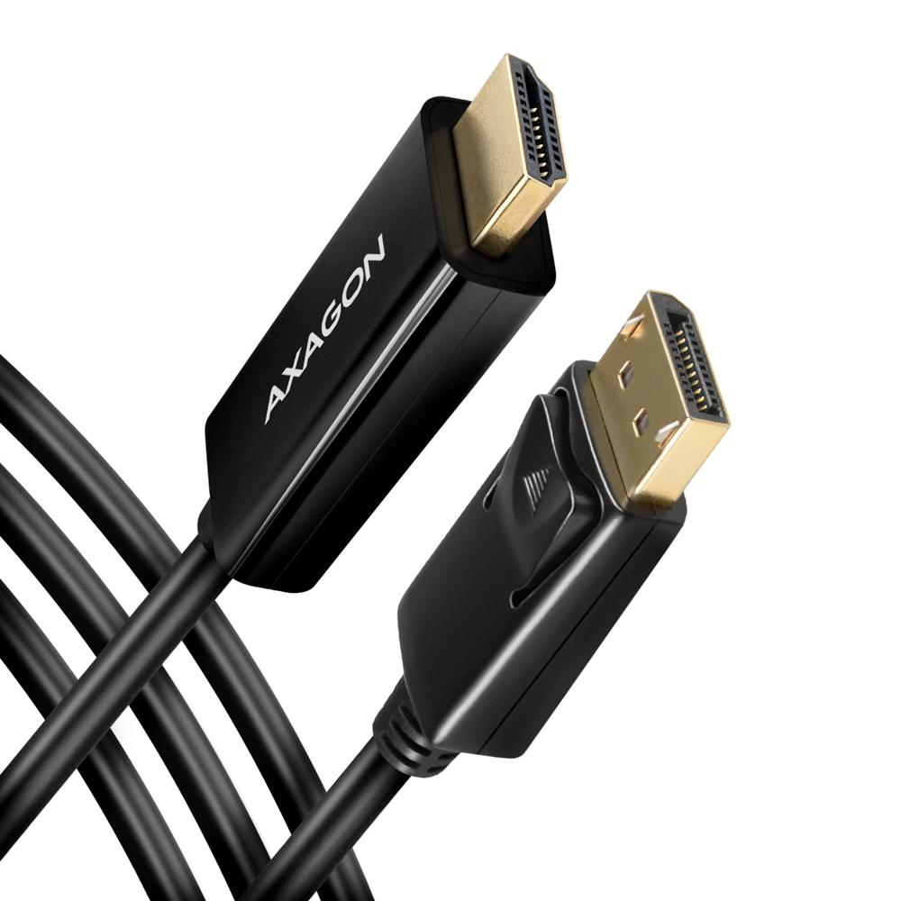 AXAGON RVD-HI14C2 DisplayPort à HDMI Adapterkabel, 4K/30 Hz, 180 cm lang