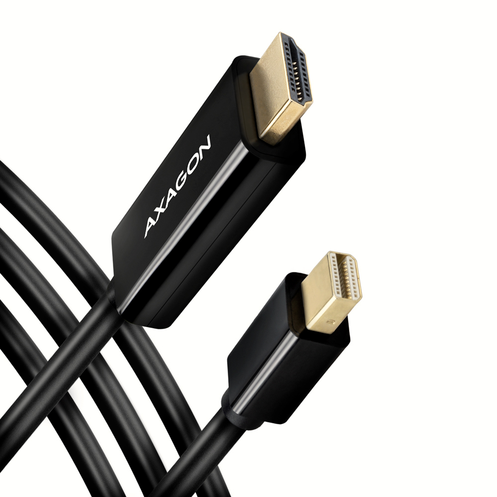 AXAGON RVDM-HI14C2 Mini-DisplayPort à HDMI Adapterkabel, 4K/30 Hz, 180 cm lang