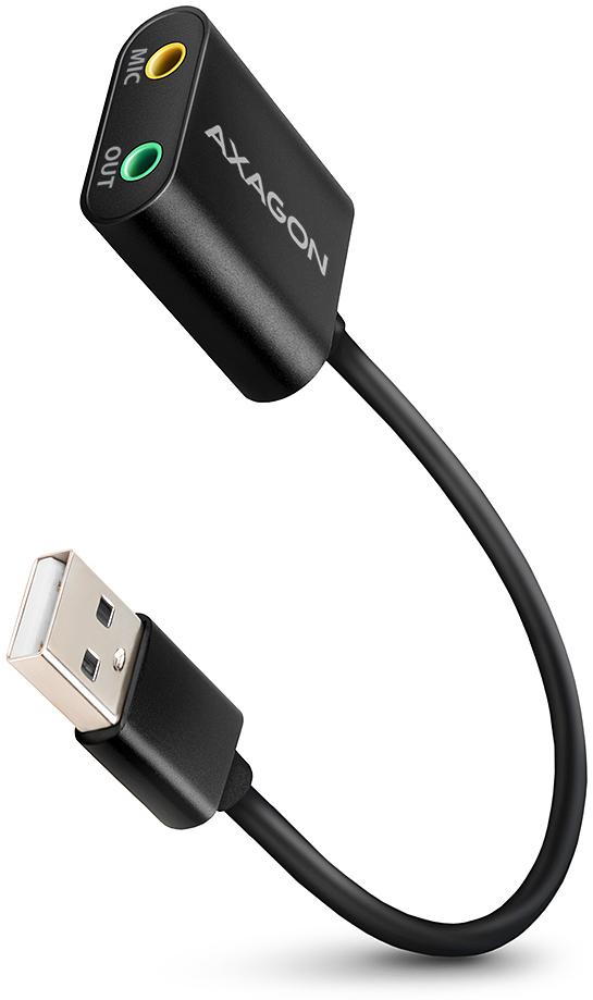 AXAGON Carte son, externe, stéréo, USB 2.0, 15 cm