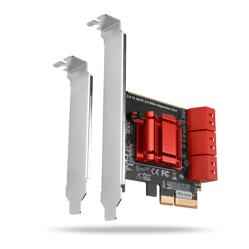AXAGON PCES-SA6 PCIe Controller 6x internal SATA 6G port, LP