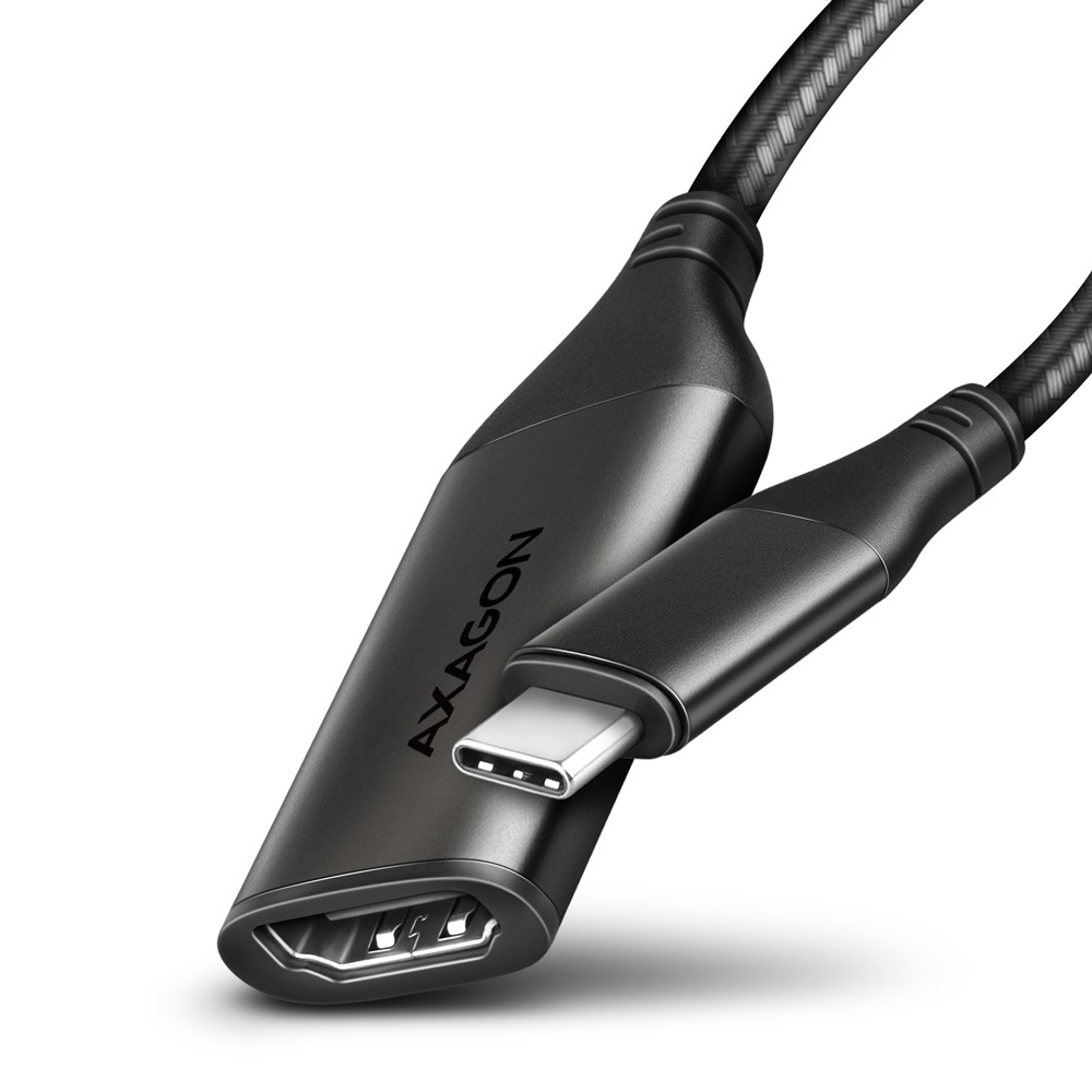 AXAGON RVC-HI2M USB-C à HDMI 2.0 Adapter, 4K/60Hz, Aluminum