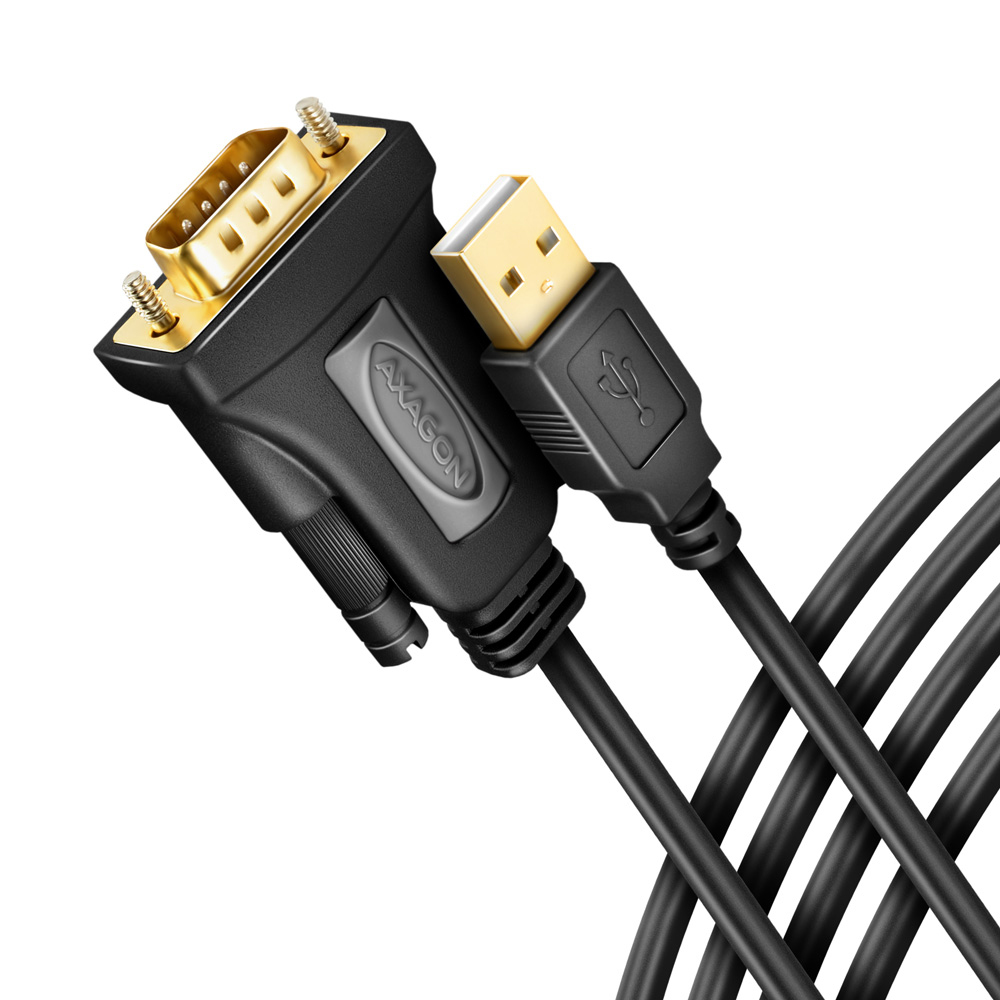 AXAGON ADS-1PQN Adapterkabel, RS-232 COM-Port sur USB 2.0