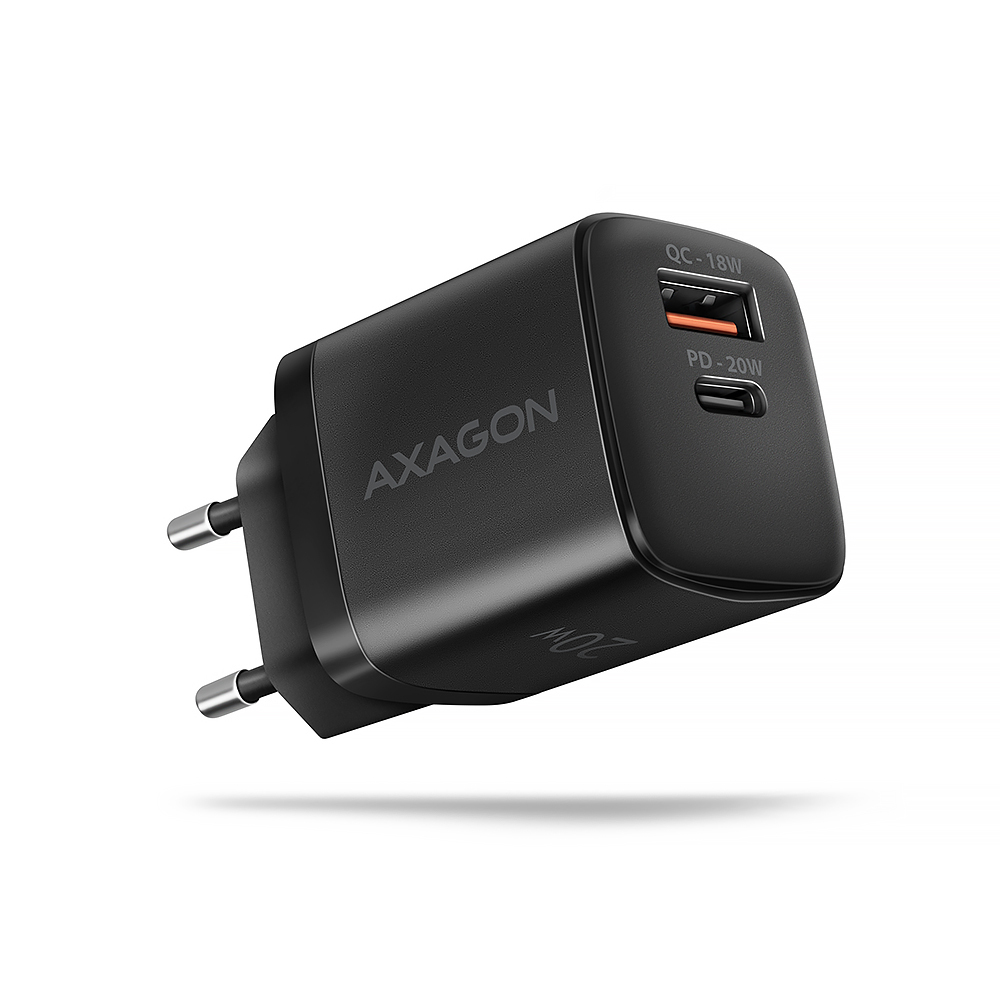 AXAGON ACU-PQ20 wall charger QC3.0/AFC/FCP + PD type-C, 20 W