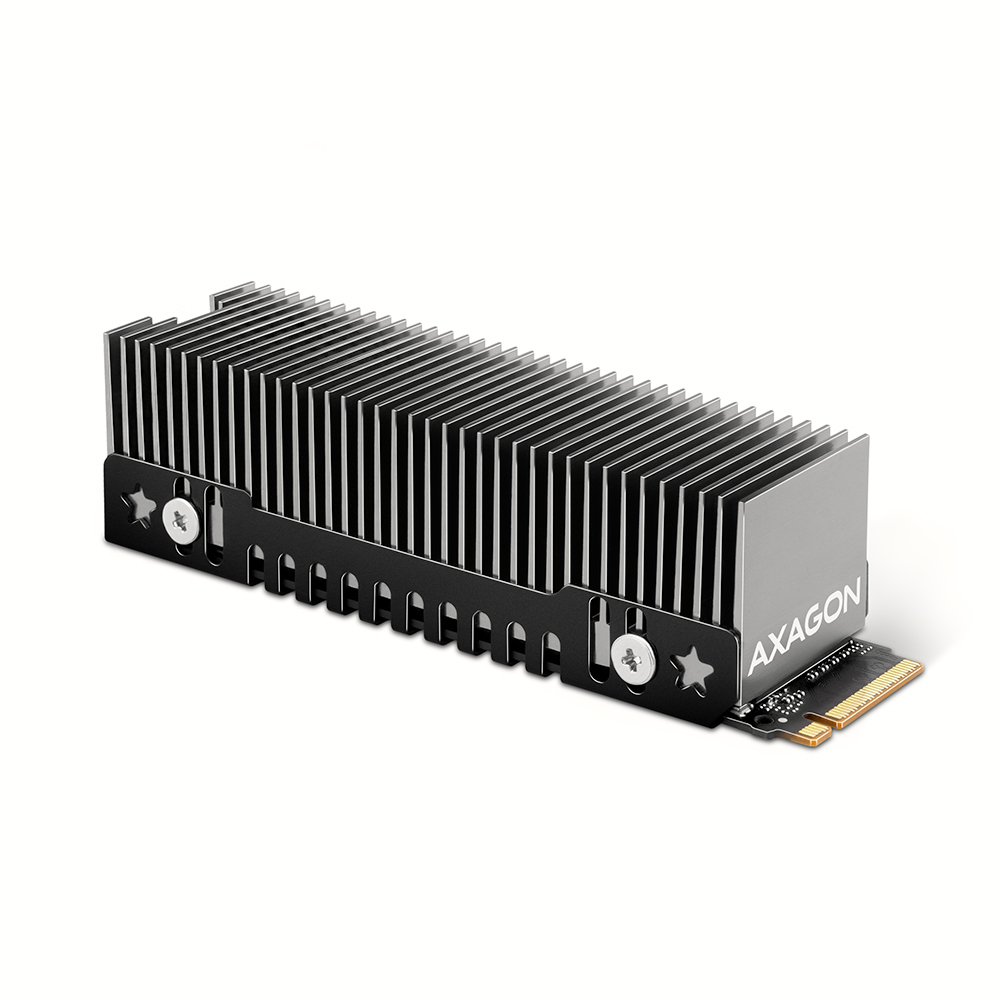 AXAGON Dissipateur thermique pour SSD M.2 2280  CLR-M2XT (Gris)