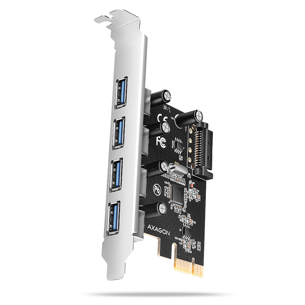 AXAGON PCEU-430RS Erweiterungskarte, PCIe 4.0 x1, 4x USB 3.0