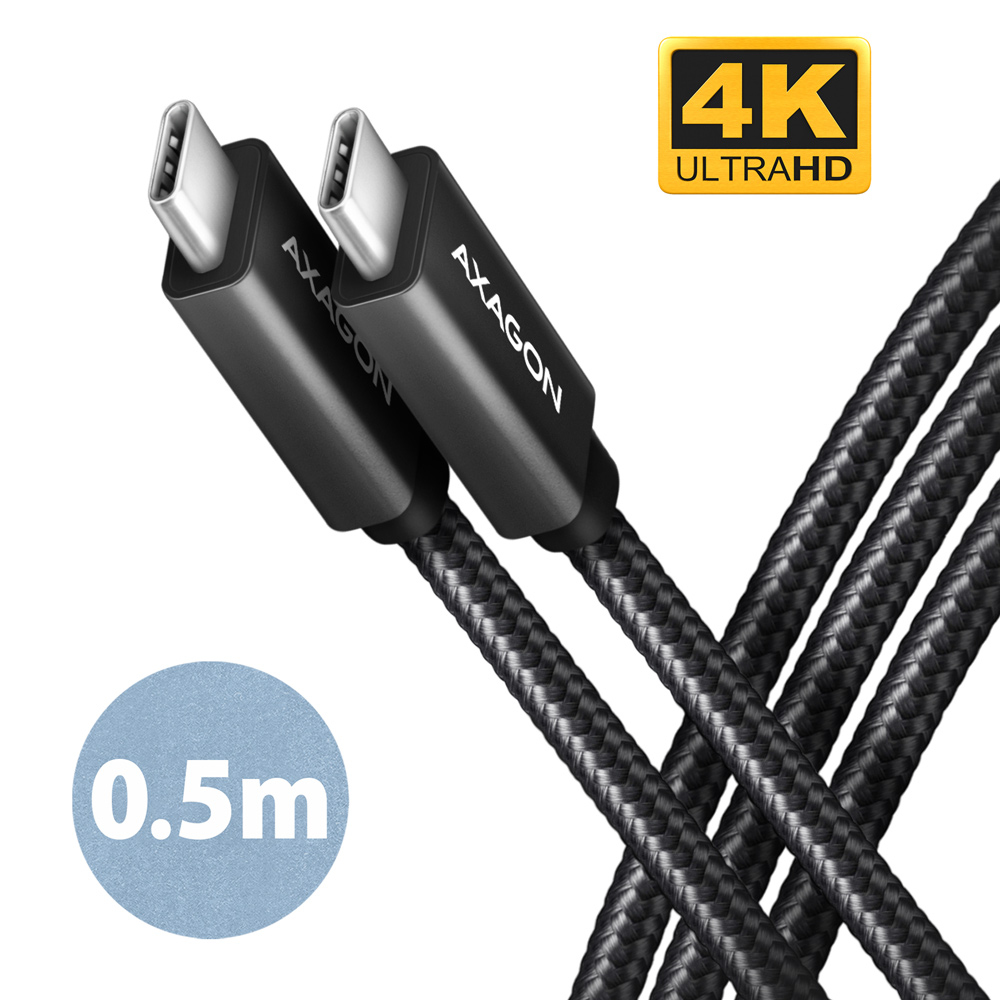 AXAGON BUCM32-CM05AB USB-C-Verlängerungskabel, USB 3.2, 240 W PD