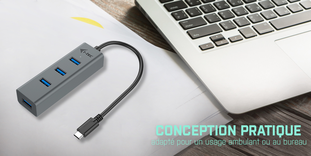 I-TEC USB-C Metal Hub 4 Port
