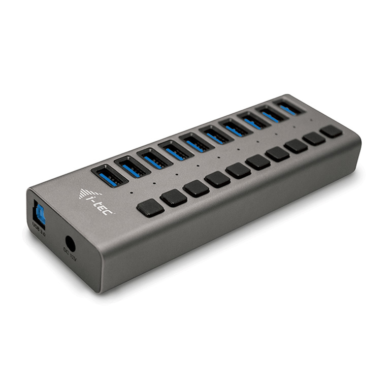 I-TEC USB 3.0 Charging Hub 10 Port + Power Adapter 48W