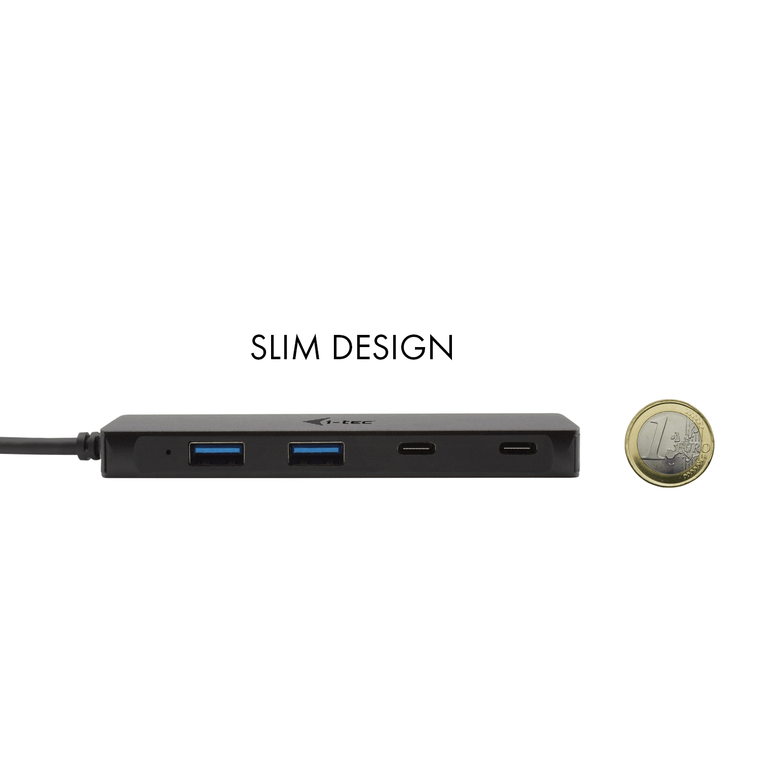 I-TEC - Modèle du produit : USB-C Metal HUB 2x USB 3.0 + 2x USB-C