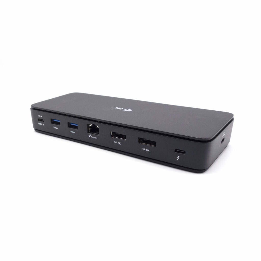 I-TEC Thunderbolt 4 2x Display Dock Generation 3 7x USB + thereof 1x TB4 2.5GLAN PD 92W 1m TB4 Cable SD/TF cardreader 3.5 mm Audio