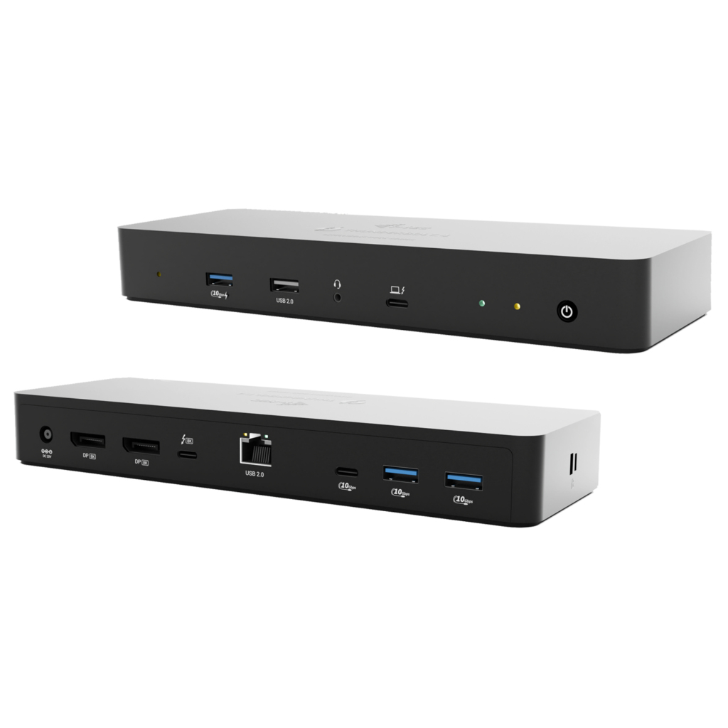 I-TEC Thunderbolt 4 Intelligent Dual Display DS 1x TB4 2x DP 1x GLAN 1x USB-C Gen2 3x USB-A Gen2 1x USB 2.0 1x Audio/Mic PD 90W KL