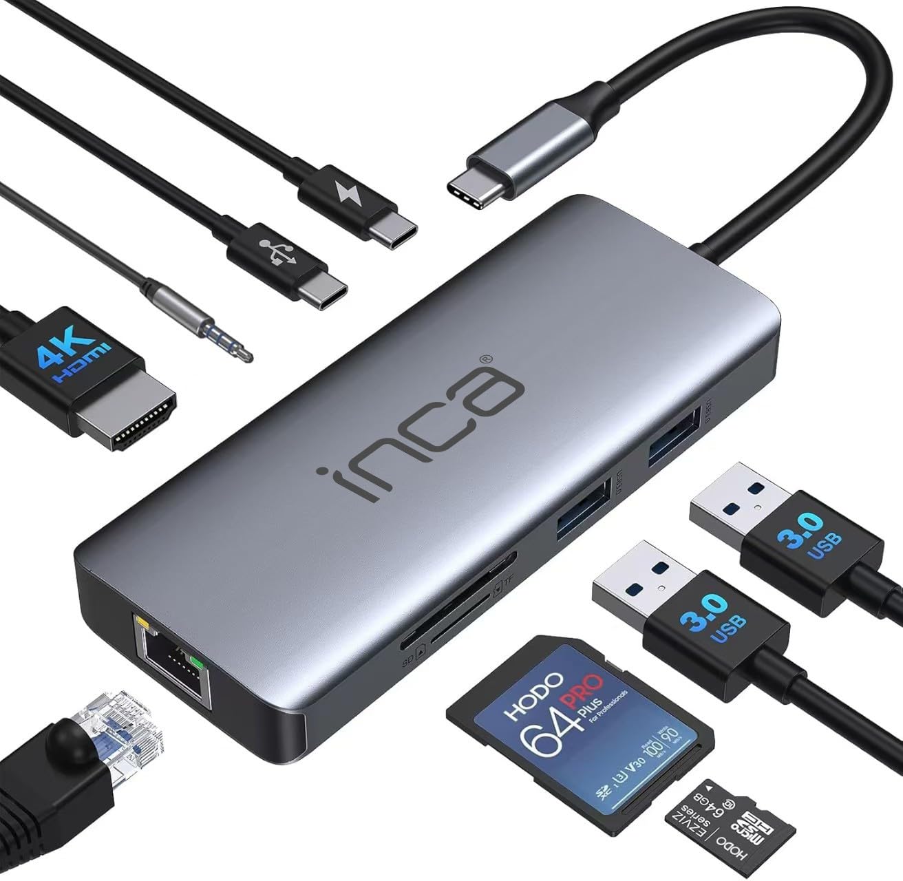 Inca Adapter ITPC-10TX USB-C 9-in-1
