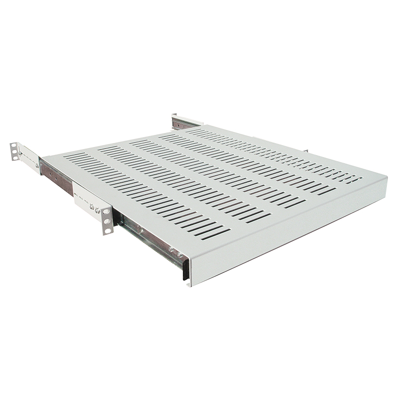 LOGILINK Plateau télescopique 19 pouces Profondeur 1200 mm Charge maximale 35 kg Gris