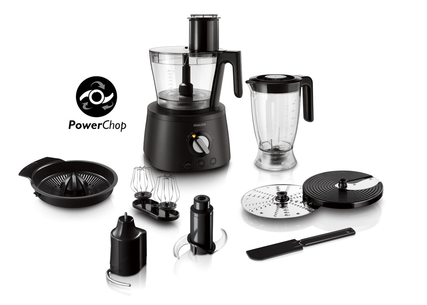 PHILIPS Food processor 1300W 3.4l bowl new foodpro / kitchen machine 3 in 1 setup
