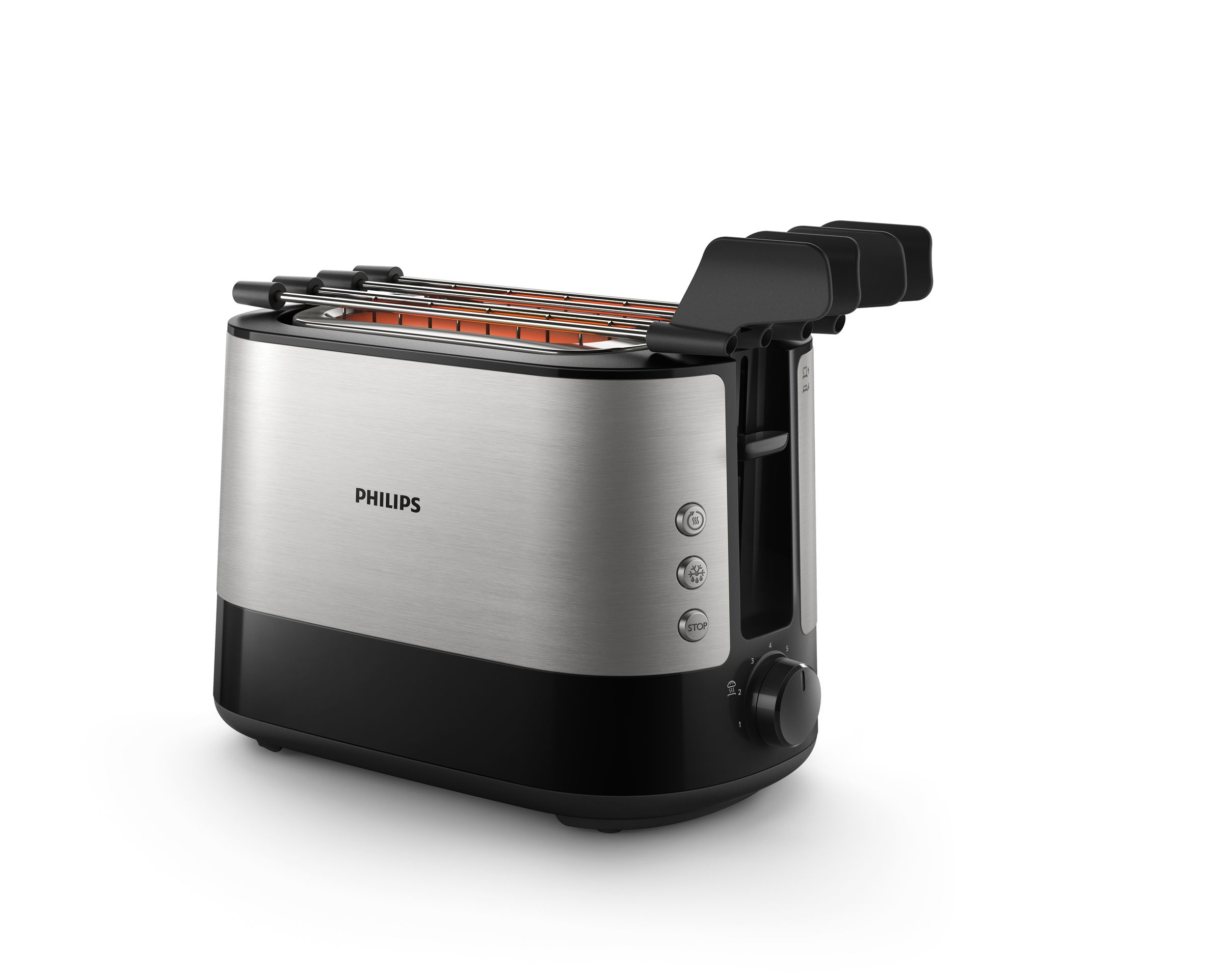 PHILIPS Toaster toaster two slot sW rack extra wide slot metal black