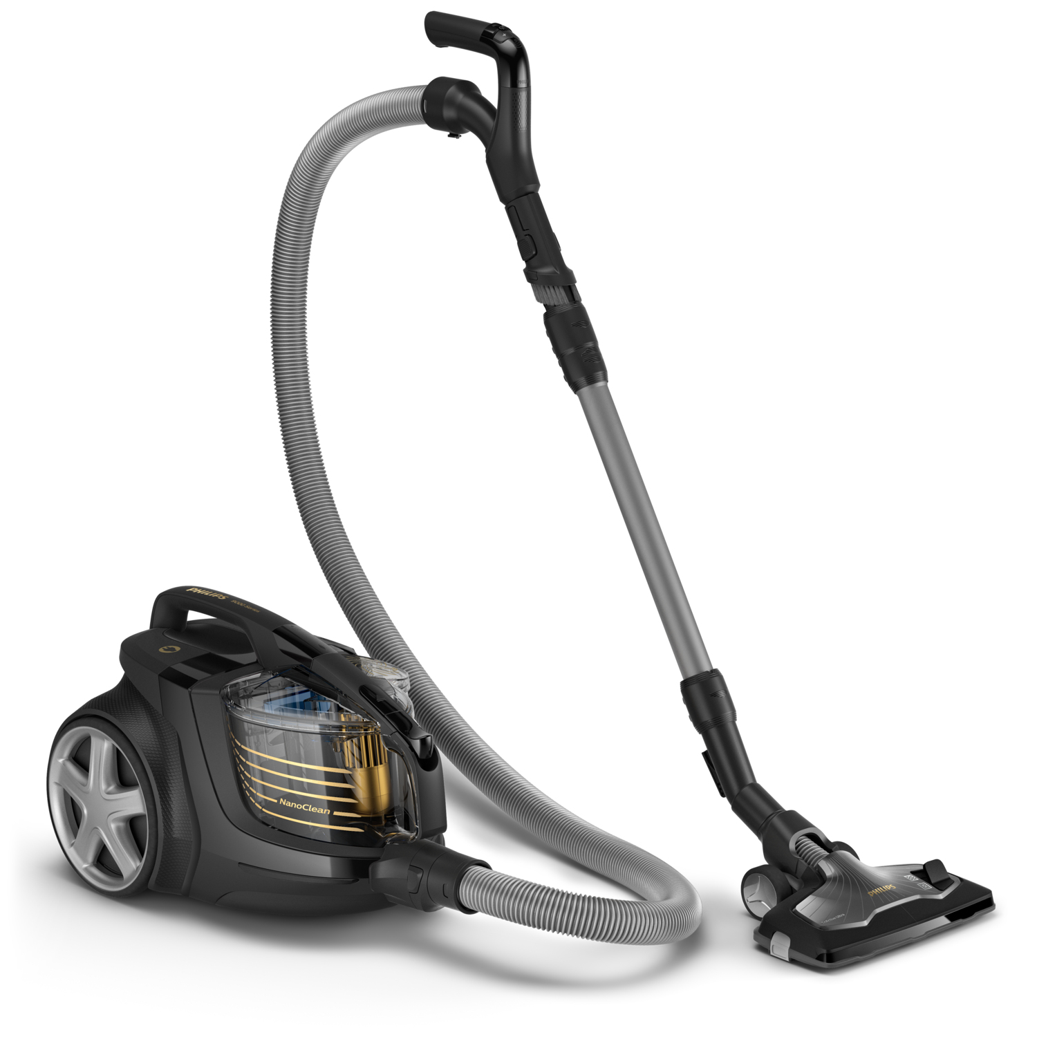 PHILIPS Vacuum cleaner PC 10 TriActive Ultra nozzle NanoClean RMC Super Turbo Brush In-mould ink black color.