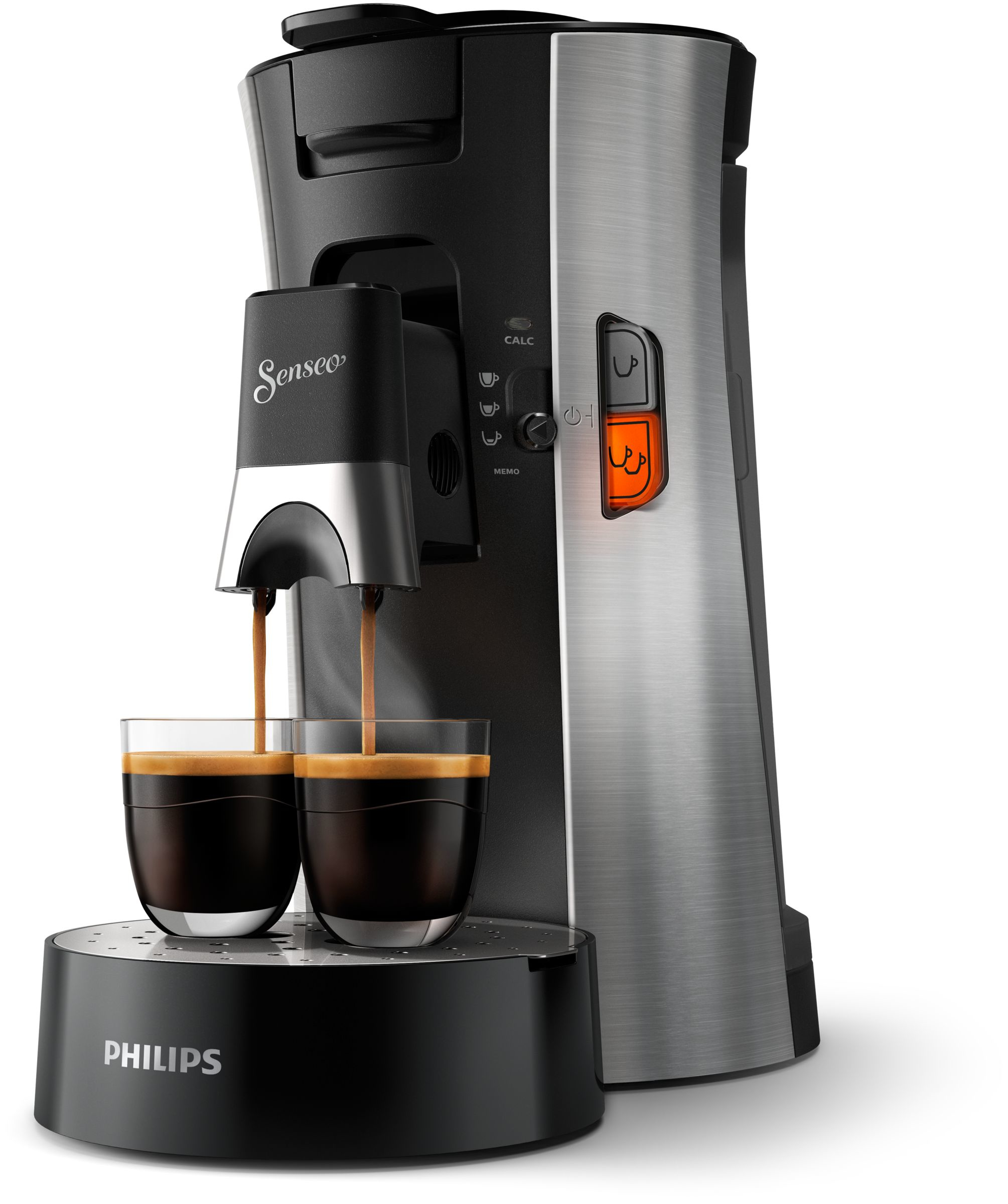 PHILIPS Coffee machine New Senseo Select Stainless Steel/Deep Black