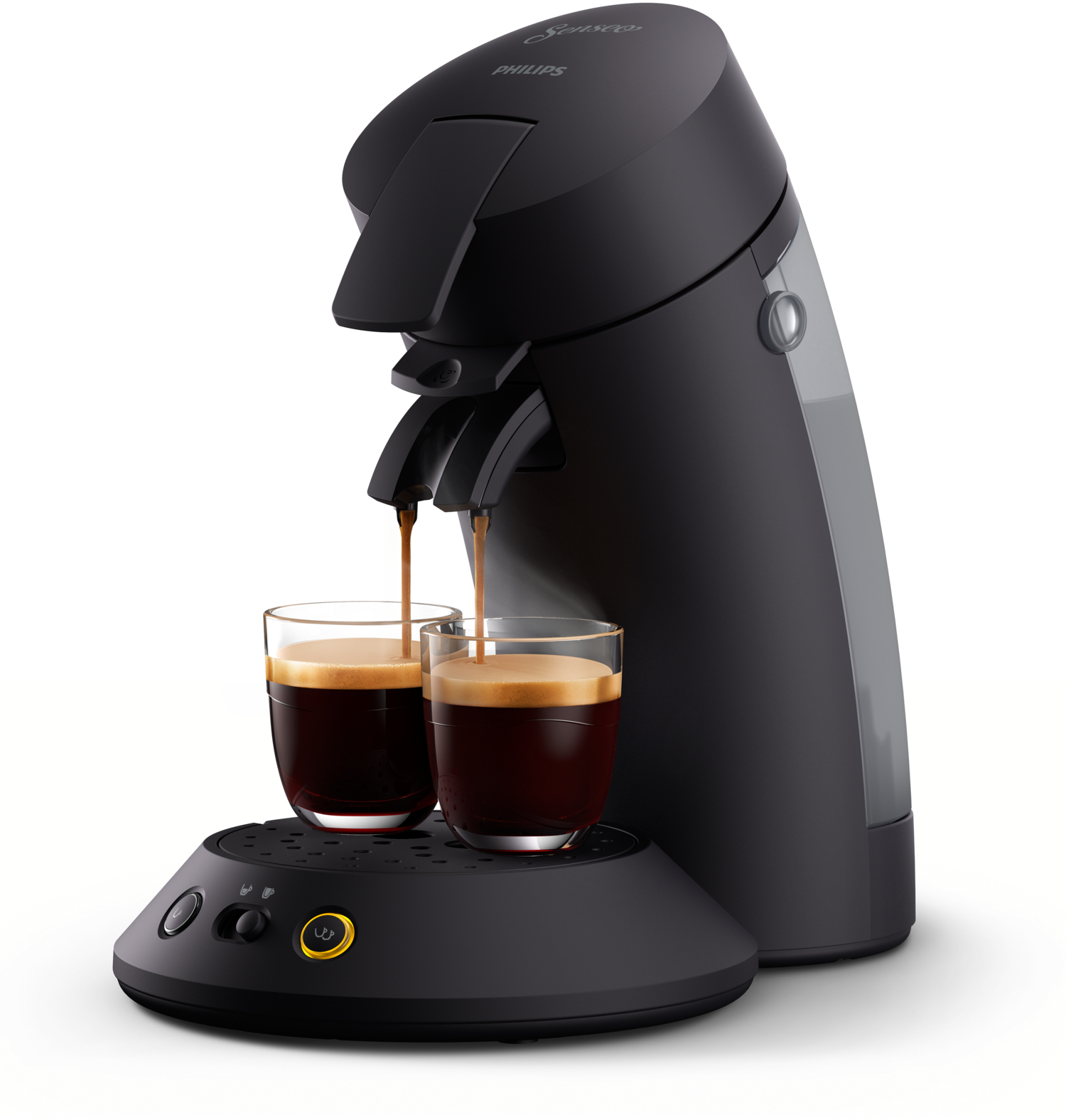 PHILIPS Coffee machine New Senseo Original PlusDeep Black