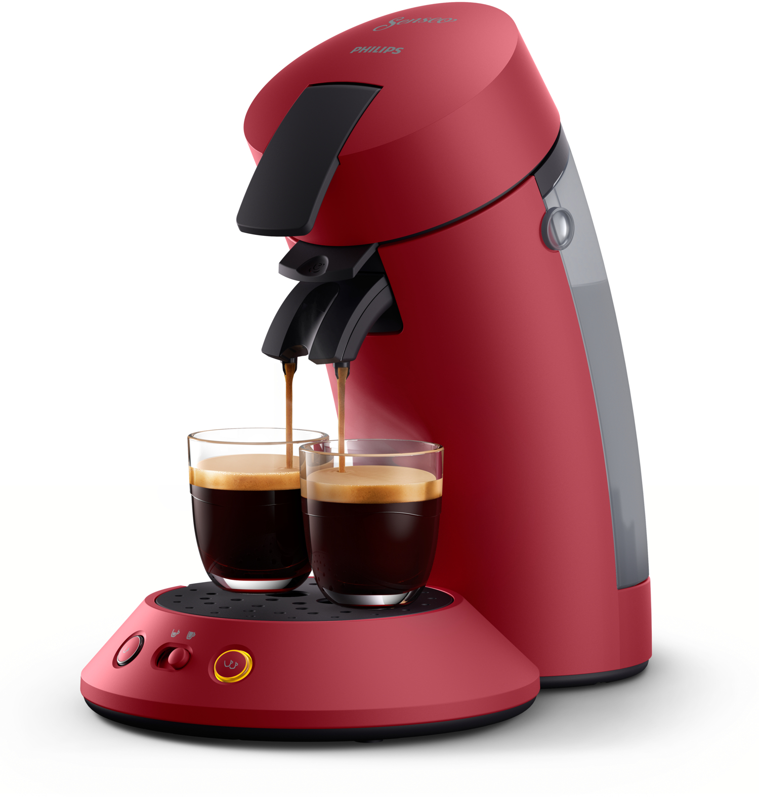 PHILIPS Coffee machine New Senseo Original PlusDeep Red