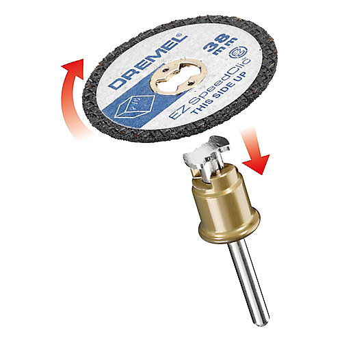 Dremel 5 disques plastique à tronçonner SpeedClic 38 mm