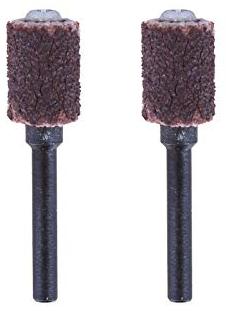 Dremel 2 bandes de ponçage et mandrin 6.4 mm grain 60