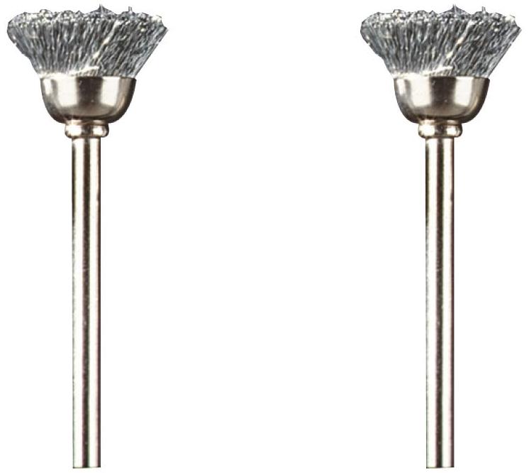 Dremel 2 brosses en acier 13 mm