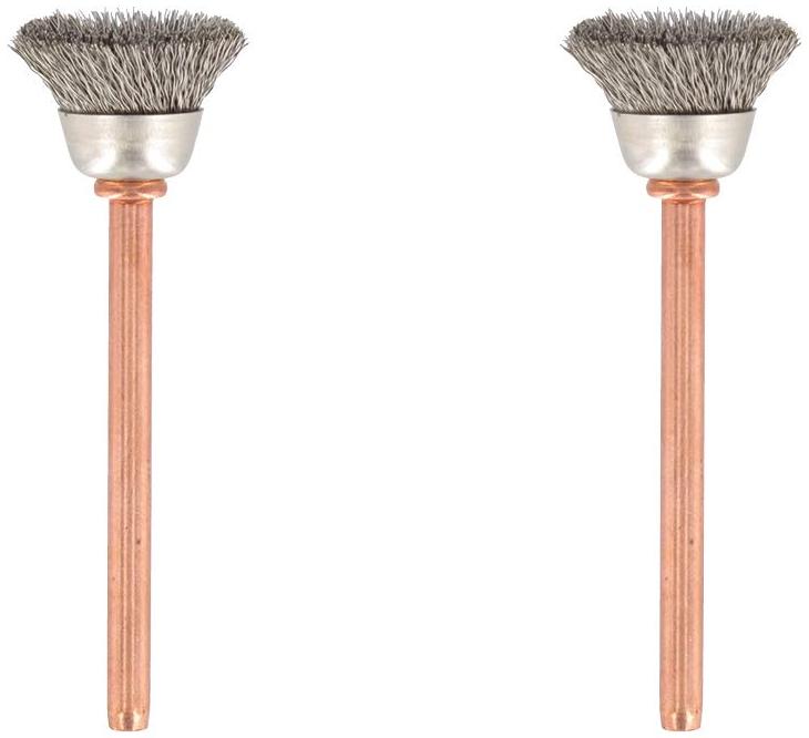 Dremel 2 brosses en acier inoxydable 13 mm