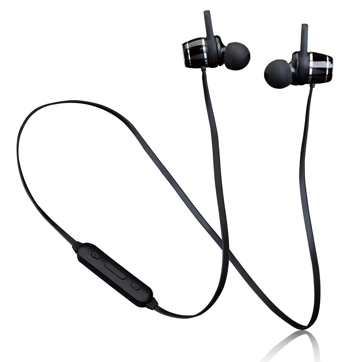 LENCO IPX4 BT magnetic earphones black